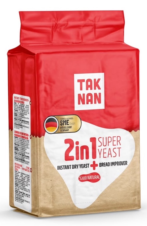 2-in-1 dry yeast and bread improver in a vacuum pack